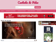 Tablet Screenshot of cantinhodovideo.com